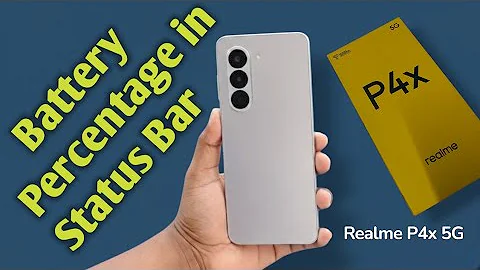 Realme P4x 5G: How to show Battery Percentage in status bar?
