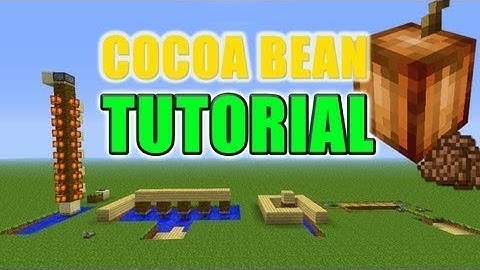 Minecraft - How to Make an Automatic Cocoa Bean Farm