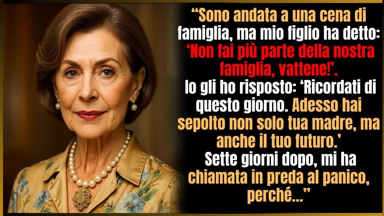 Tornata dal viaggio, trovai le mie cose sul prato e un biglietto. *Mi dispiace, mamma.* A settantasei anni, con le ossa che dolgono e una casa troppo silenziosa, non mi aspettavo più niente. Ma...