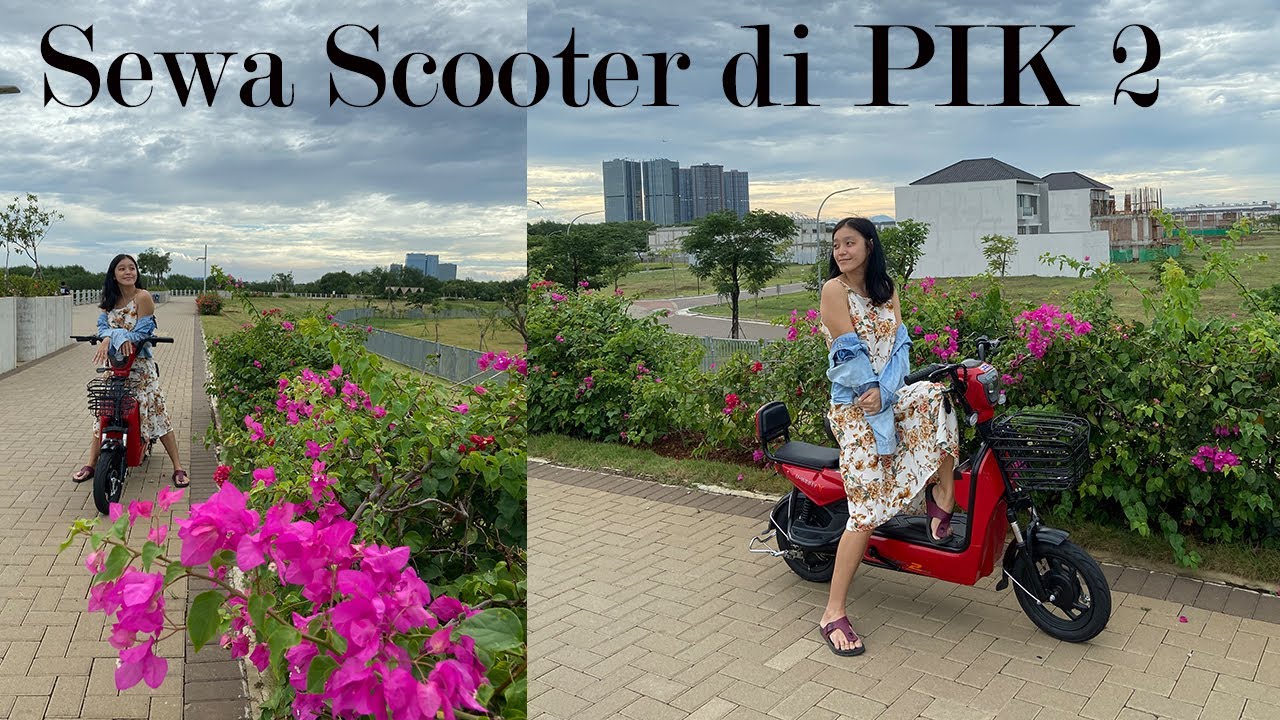 SEWA SCOOTER DI PULAU REKLAMASI GOLF ISLAND PIK 2. BAGUS BANGET VIEW