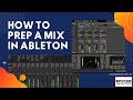 How to PREP A MIX in Ableton
