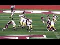 Albion's Dominic Bona hits Zach Brewer for a 31-yard TD pass in a Division III football game
