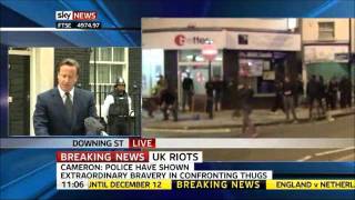 Sky News - UK Riots - David Cameron Speech 09-08-2011