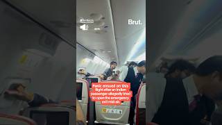 Passenger arrested after allegedly trying to open plane's emergency exit