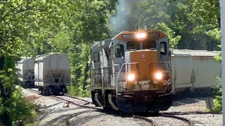 HMCR 8560 and 8539 switching at Green Cove Road in Huntsville, AL 5-2-2024