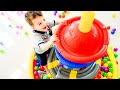 Jump Into Fun: Kids Play In The Paw Patrol Inflatable Tower | Elias and Eugene