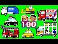 はたらくくるま♪数字を覚える!10人のインディアン替え歌 | つーちゃんとボビーくん♪