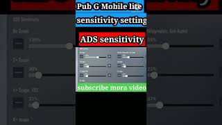 PUB G MOBILE LITE SENSITIVITY SETTING/BEST sensitivity setting for PubG lite cartun frak #short #bgm screenshot 4