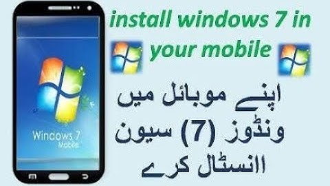 How to install Windows 7 on Android Phone(100% Working with proof)