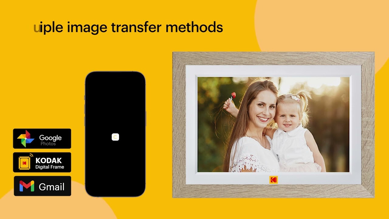 KODAK digital photo frame RCF 1018W video - YouTube