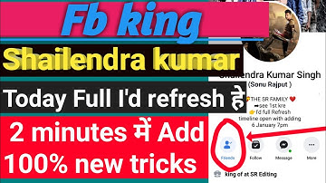 How to add fb king shailendra kumar singh/Sonu rajput/Fb shop/