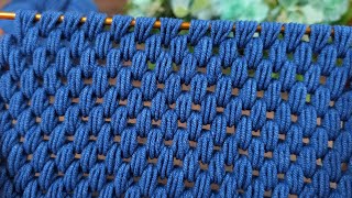 : Woww...Tunisian pattern detailed explanation with very easy technique. #crochet  #knitting