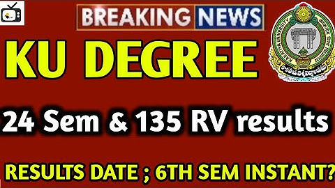kakatiya university degree 2,4sem results & 6th sem instant backlog update|degree 135 results