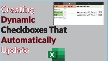 Create Checkboxes to Format Cells and Insert Current Date and Time #excel #microsoftexcel #tutorial