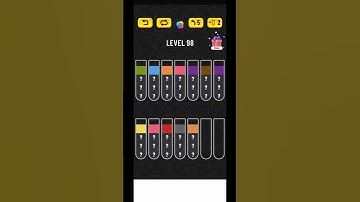 Water Sort Puzzle Level 98 Walkthrough #shorts #watersortpuzzle