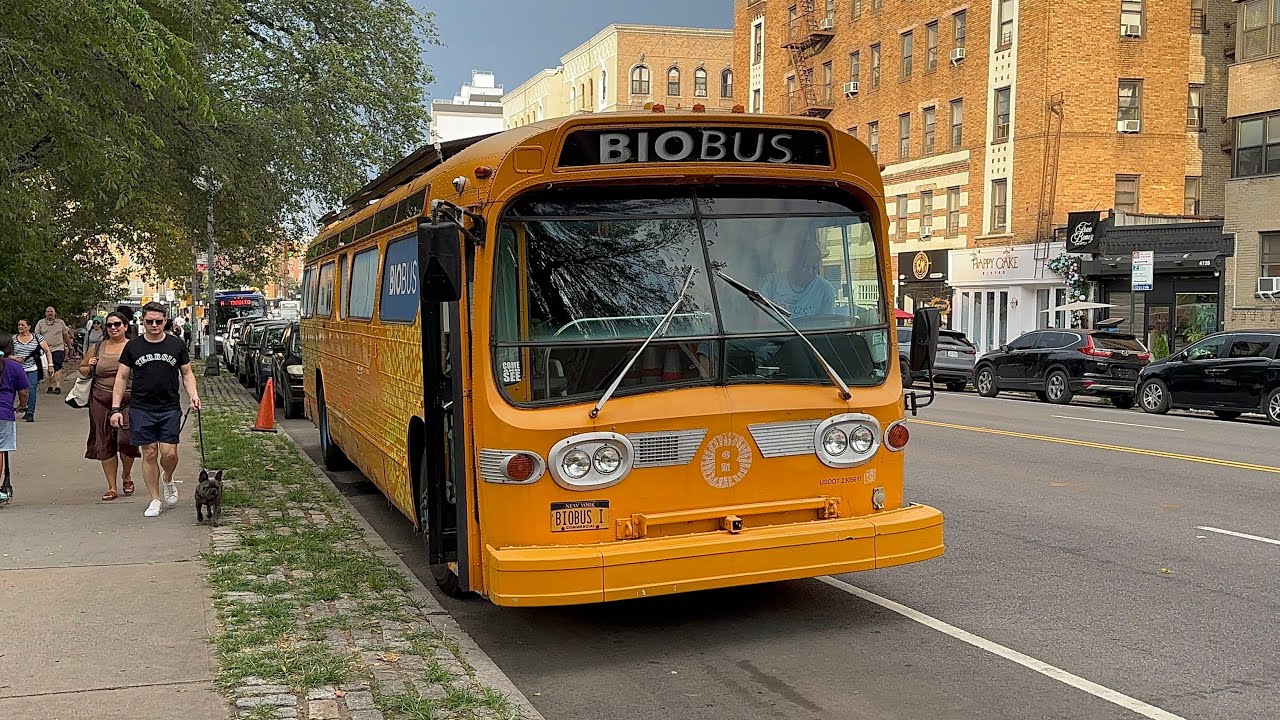 THE BIOBUS 1975 GM Fishbowl Leaving Dyckman Street 