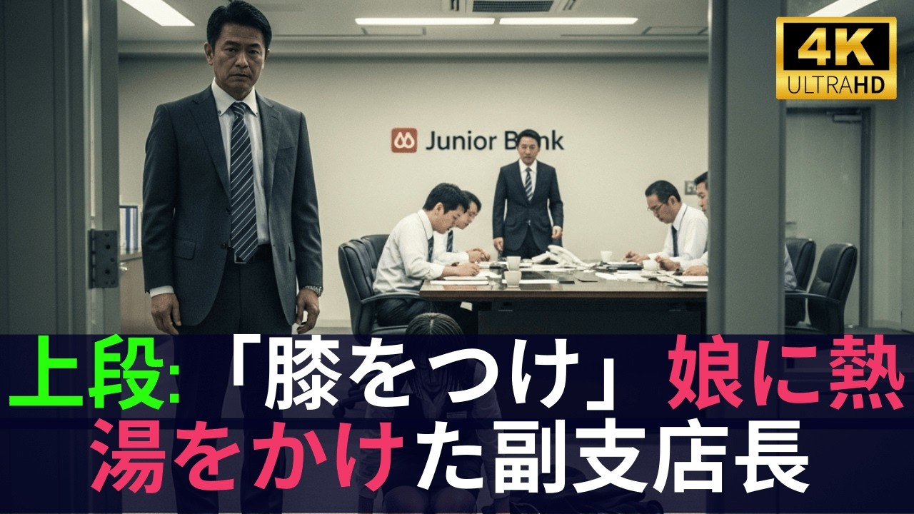【スカッと】娘に熱湯をかけた銀行副支店長→「5秒でこの銀行を沈める」→翌日1兆円が消えた【感動】