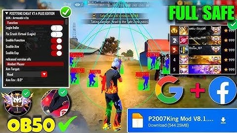 💥P2077KNG CHEAT V7.5 MOD 🤯 MENU OB50 ANTIBAN FULL UPDATE 100% SAFE FF MOD CS | BR RANK WORKING ✅
