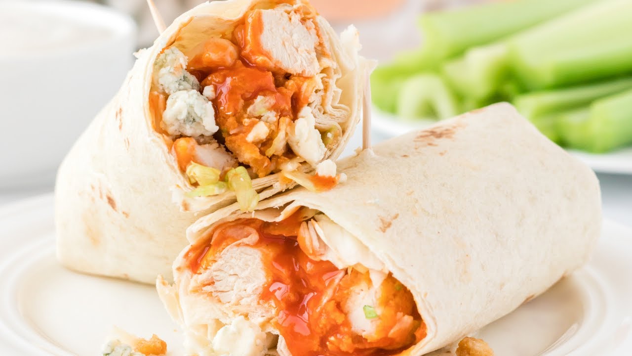 5-Minute Buffalo Chicken Wrap