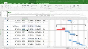 PR-01-12 — Adjust Task Relationships, Lag, and Splits in Microsoft Project