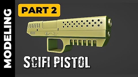 BLENDER: SCIFI PISTOL (PART 2)