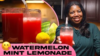 I Drink This For Clear Skin & Weight Loss | Watermelon Mint Lemon-Lime Juice Recipe ??
