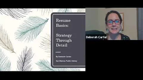 Resume Creation 102 Webinar