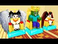 Monster School : Angel and Devil Squid Game Doll and King Zombie - Sad Story - Minecraft Animation