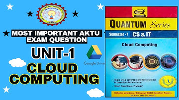 Cloud Computing | Unit -1| Most Important Questions AKTU | Semester Exam | AKTU | #Btech