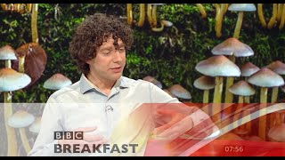 Merlin Sheldrake on BBC Breakfast talking about the film Fungi: Web of Life, February 2nd, 2024