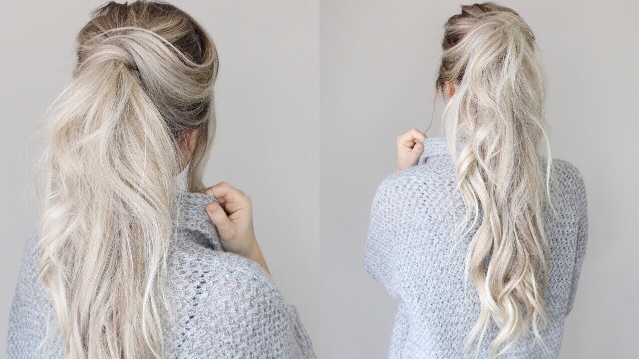 How To Messy Voluminous Ponytail Tutorial