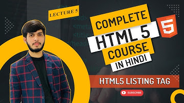 Html 5 Complete Listing Tags in Hindi | Developer Deepak