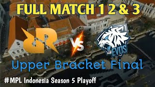 EPIC COMEBACK RRQ Lemon & Xin Ngamuk!!! FULL MATCH RRQ VS EVOS | MPL PLAYOFF SEASON 5 Match 1 2 & 3