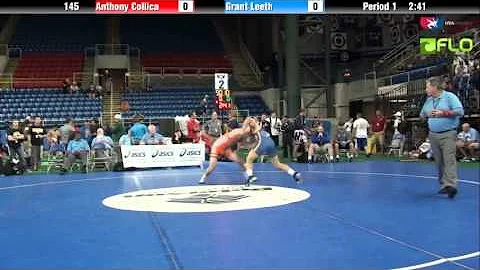 Junior 145 - Anthony Collica (Ohio) vs. Grant Leet...