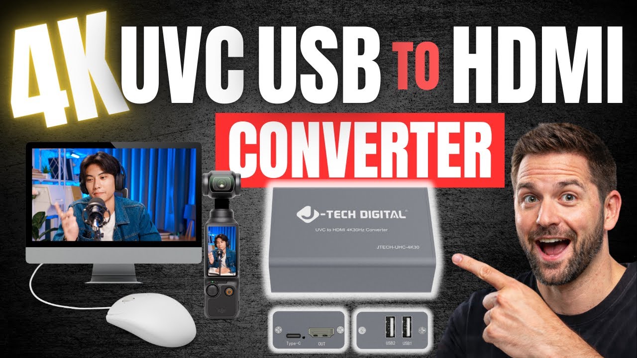 How to Convert a USB Camera to HDMI (4K30 UVC Adapter)