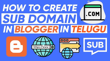 How To Create Sub Domain For Blogger In Telugu | How To Create Subdomain Godaddy Blogger In Telugu