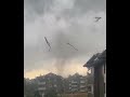 Fuerte tornado est tarde en miln italia