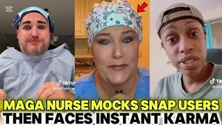 White RYcist MAGA Nurse MOCKS SNAP Users & Instantly REGRETS It!