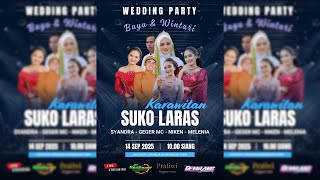 LIVE KARAWITAN SUKO LARAS WEDDING BAYU & WINTARI // WELAR 14 SEPTEMBER 2025