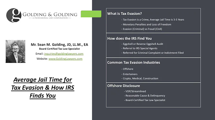 Average Jail Time for Tax Evasion - How IRS Finds You