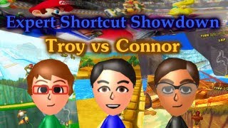 [MKWii] Troy vs Connor - 10 Level Expert Shortcut Showdown