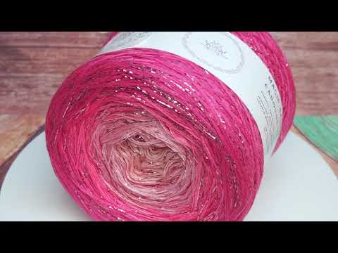 Video: Příze Čarovné klbko, (3n), 1000m, Limited Edition No.192, glitter light pink