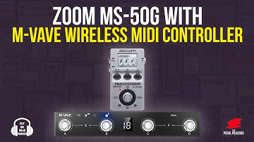 Zoom MS-50G Multistomp with M-vave wireless MIDI
