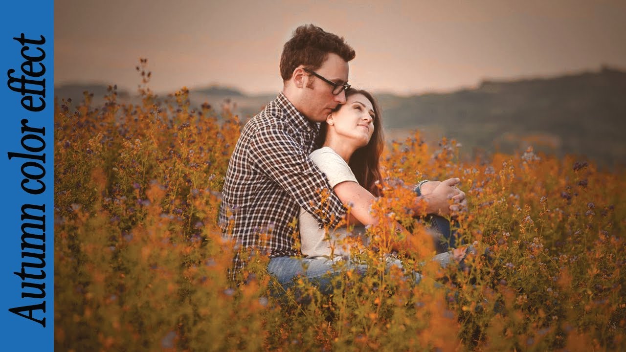 autumn color effect in photoshop