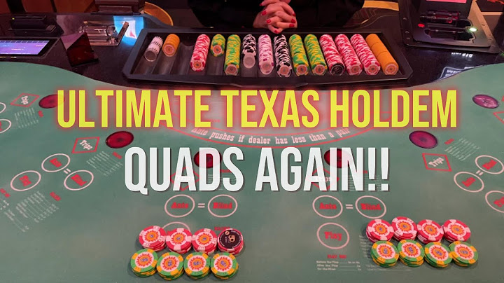 QUADS AGAIN?! Ultimate Texas Hold'em Hot Streak in Vegas! ♠️🔥