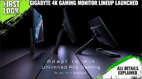 Gigabyte Bolsters 4K Gaming Monitor Lineup From 28 to 55 inches Launched - All Spec, Features & More