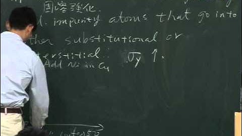 Lec18 材料科學與工程導論(一) Chapter 6 Imperfection in Solids & Dislocations and Strengthening Mechanisms