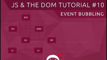 JavaScript DOM Tutorial #10 - Event Bubbling