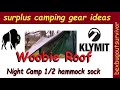 GREAT NIGHT CAMP...With The Woobie Hammock  Cover...bexbugoutsurvivor