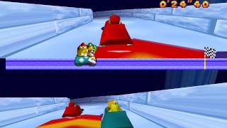Mario Party 1 Mini-Games - Bobsled Run
